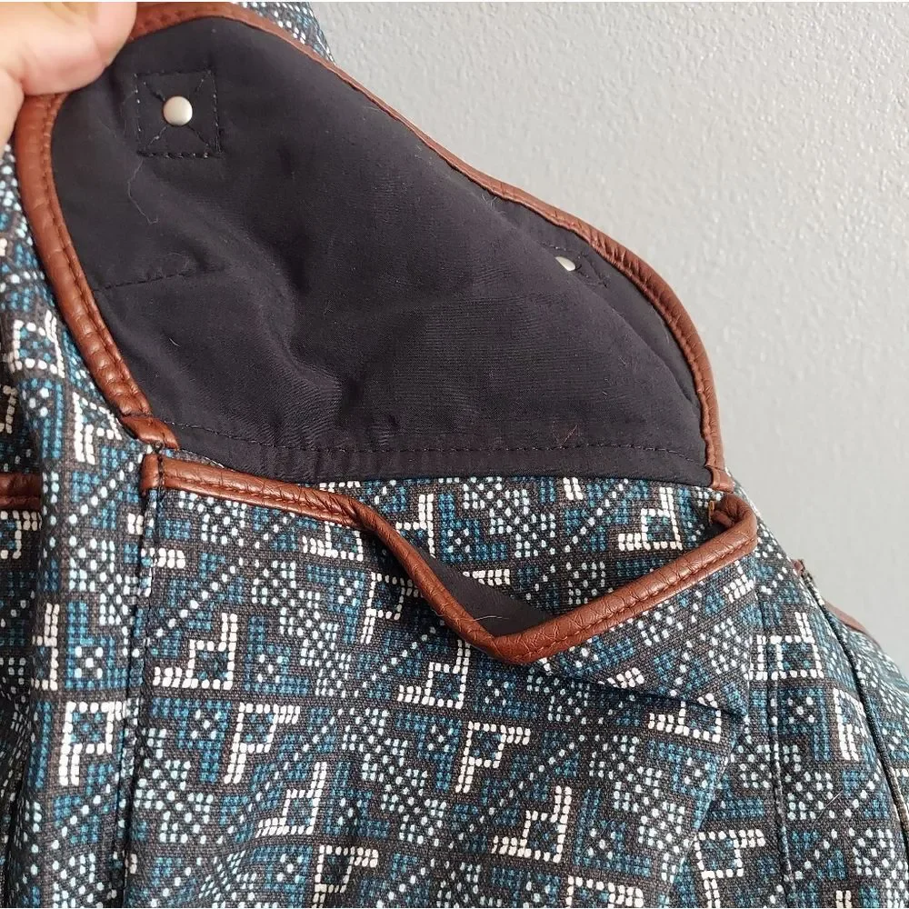 Aeropostale Tribal Boho Geometric Pattern Cinch Backpack